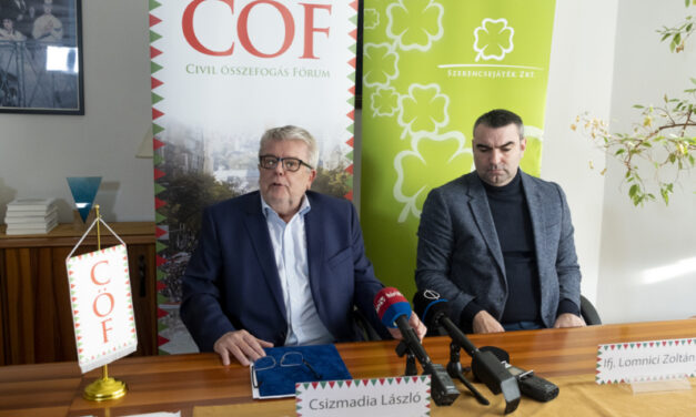 Press conference by László Csizmadia in English