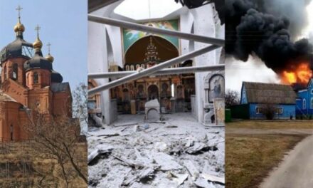 Nearly five hundred church buildings were destroyed in Ukraine