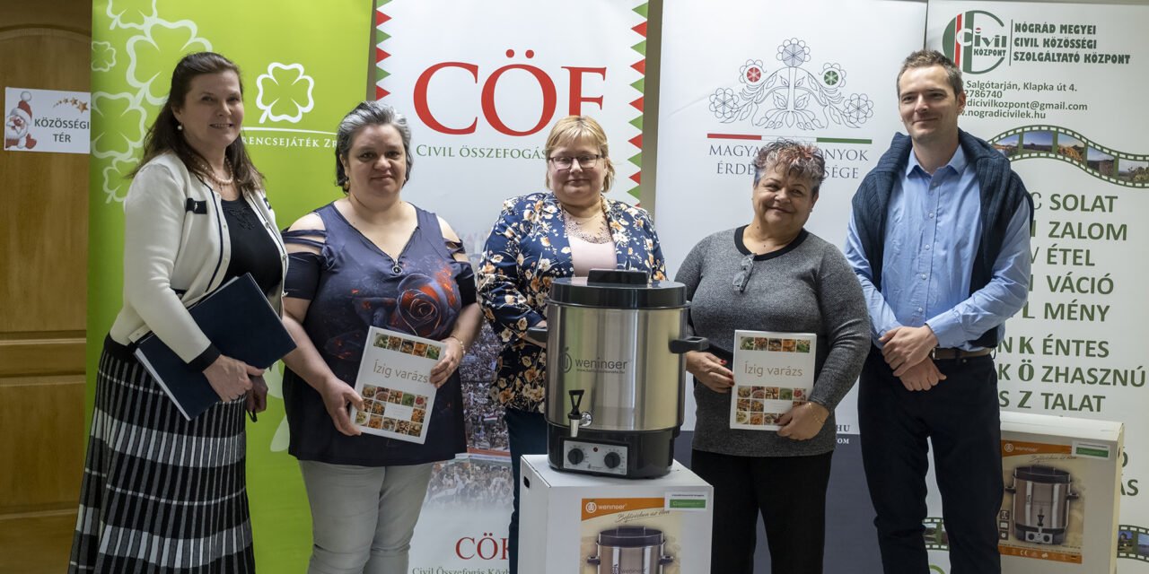 Donations of canning equipment with civil cooperation in Salgótarján, Eger and Szolnok