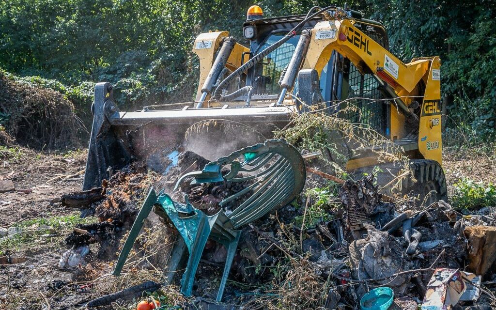 20 tons of illegal garbage were transported from the forests
