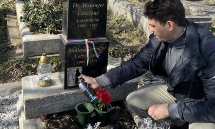 A DK ifjúsági szervezete megrongálta Szálasi Ferencné Lutz Gizella sírját