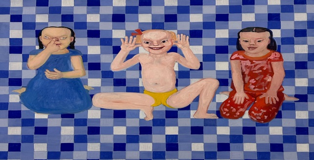 L&#39;EP ha esposto un dipinto raffigurante bambini deformi, con un successo pressoché indiviso