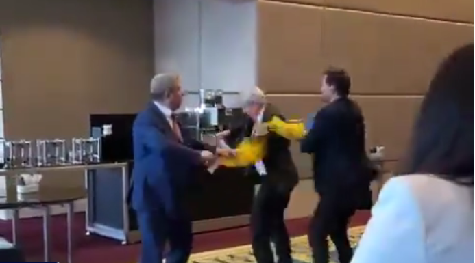 There are tempers - diplomats slapped each other, literally