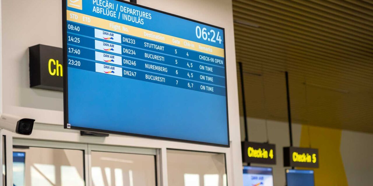 Na koniec trochę normalności: węgierskie szyldy pojawiły się także na nowym lotnisku w Braszowie