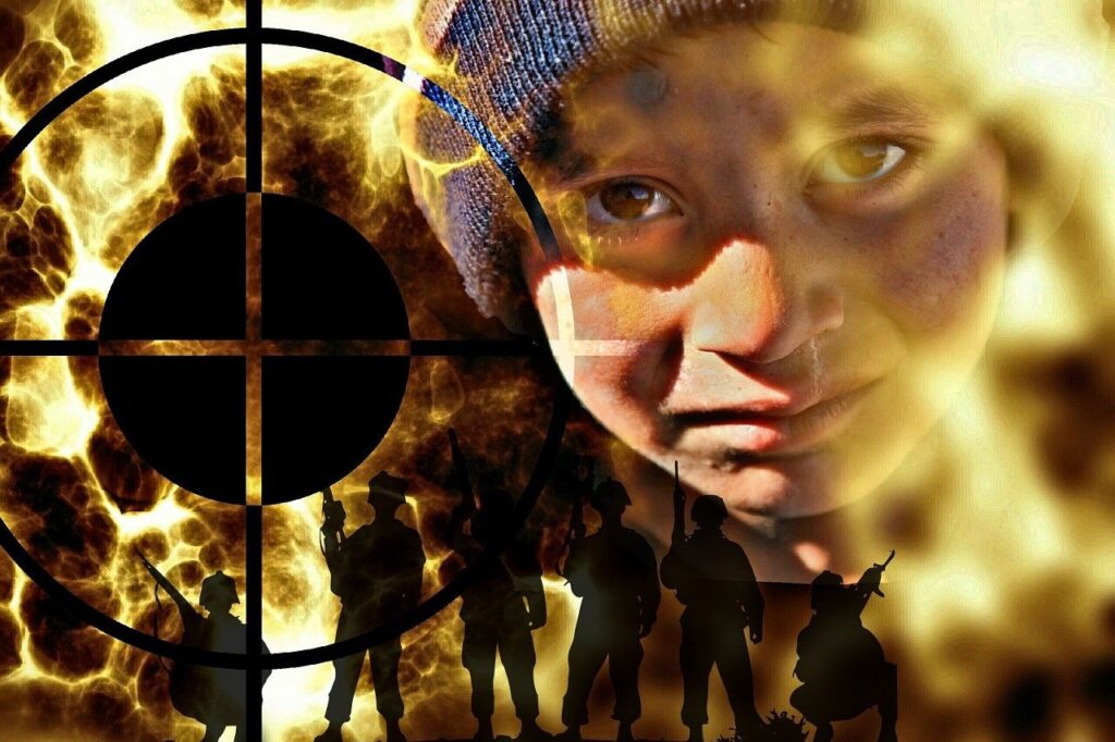 háború gyerek civil