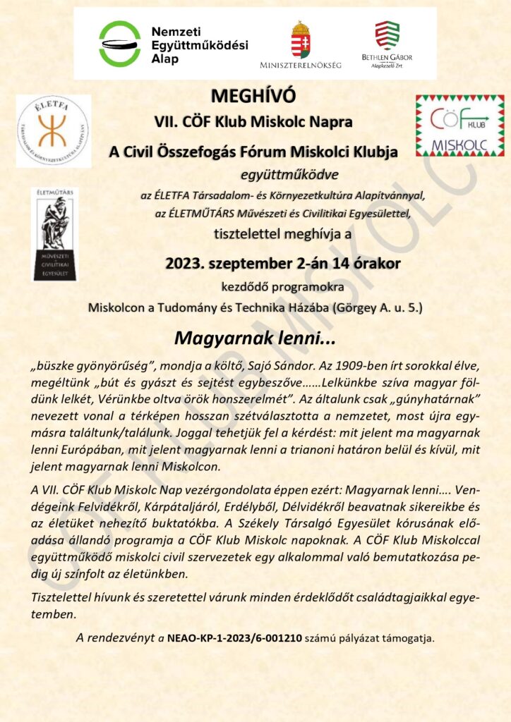 CÖF Club Miskolc Day