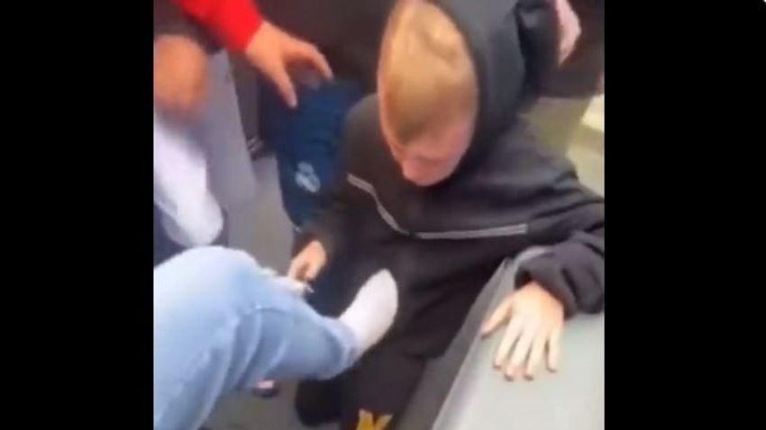 &quot;Kiss our feet&quot; - disturbing video of young Muslims humiliating a boy in Belgium