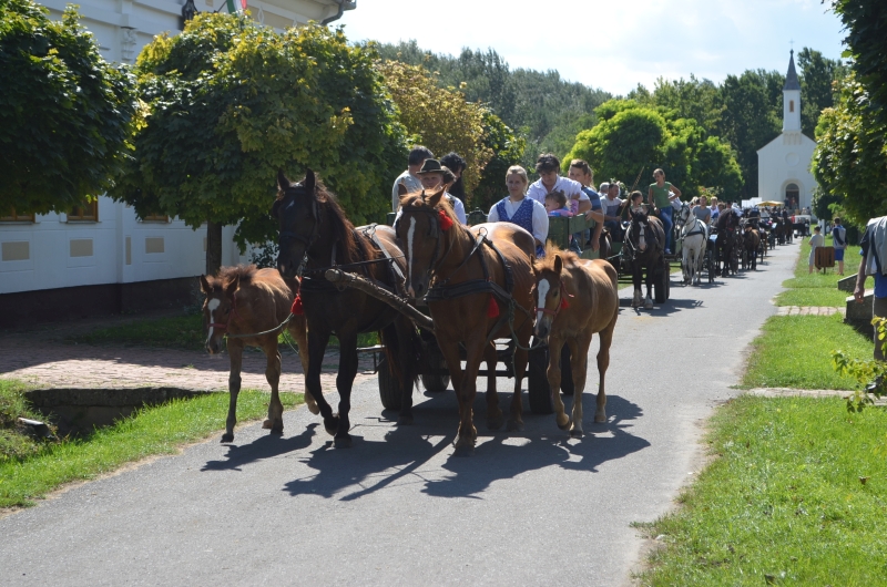 They arrive at Szobori bye-bye on Sundays on toothpicks, cordons and horse-drawn carriages