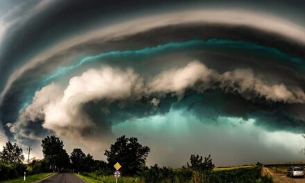 Von dem Sturm, der in Szeged tobte, wurde ein beeindruckendes Foto aufgenommen