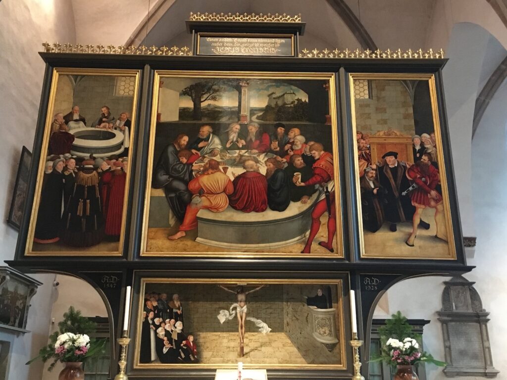 Lucas Cranach szárnyas oltára a wittenbergi Stadtkirche-ban