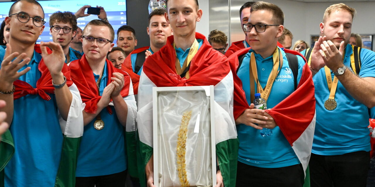 The Hungarian team that achieved the most successful result of all time at the European Championship of Professions has returned home