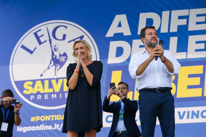 Közösen rúgta be az EP-kampányt Le Pen és Salvini (VIDEÓVAL)