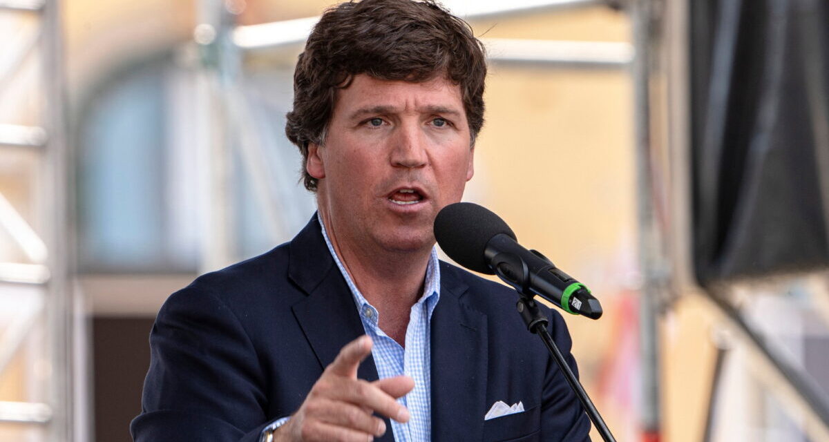 The self-proclaimed champion of free speech would ban Tucker Carlson from the EU