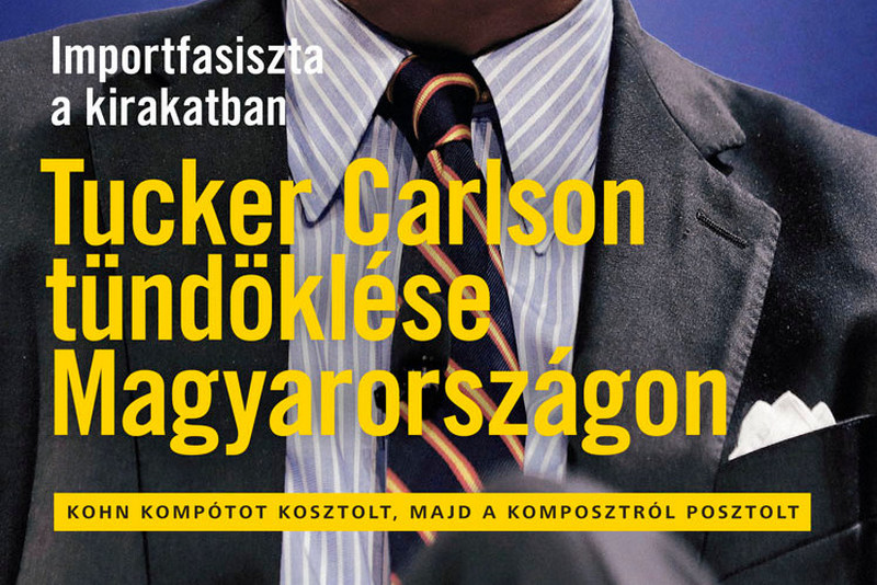 Magyar Narancs a 120 milliós nézettségű Orbán-interjúról: Tucker Carlson egy importfasiszta