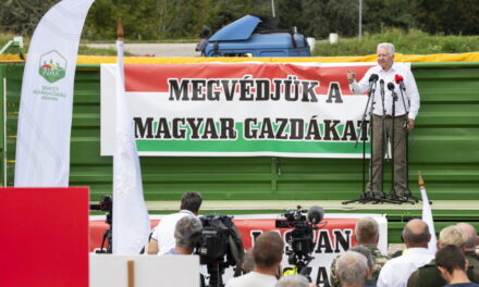Hungarian farmers demonstrated near the Ukrainian border (video)