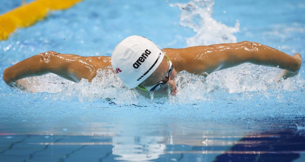 The Hungarian team won three medals on the opening day of the Budapest Swimming World Cup