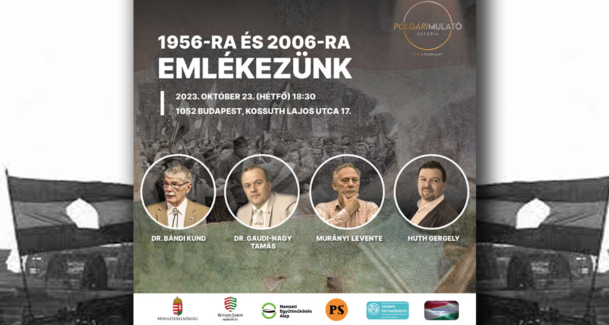 Gedenken an die blutigen Ereignisse von 1956 und 2006 in Polgári Mulato