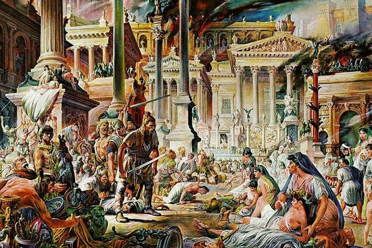 Was dachten die Römer, als sie sahen, wie Rom fiel?