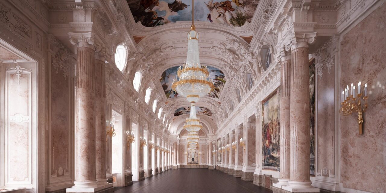 Seine Pracht konkurrierte mit der des Schlosses von Versailles, die Buffet-Galerie wird im Budavári-Palast wiedergeboren