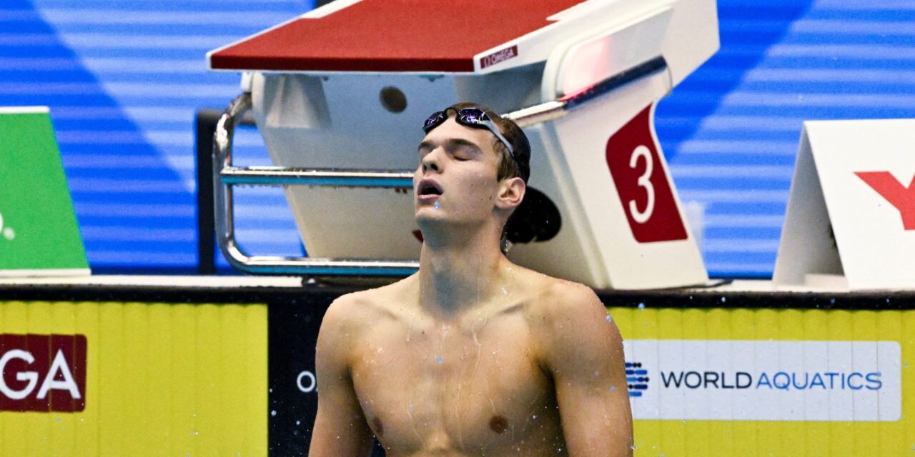 Hubert Kós gewann den 100-Meter-Rücken bei den schwimmenden US Open