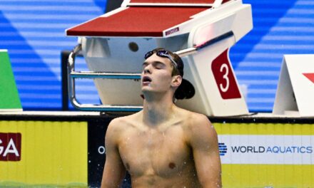 Hubert Kós won the 100 backstroke at the swimming US Open