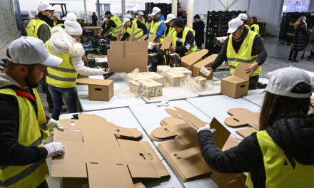 Dank der Mészáros-Gruppe werden 70 Tonnen Weihnachtslebensmittelspenden an Bedürftige verteilt