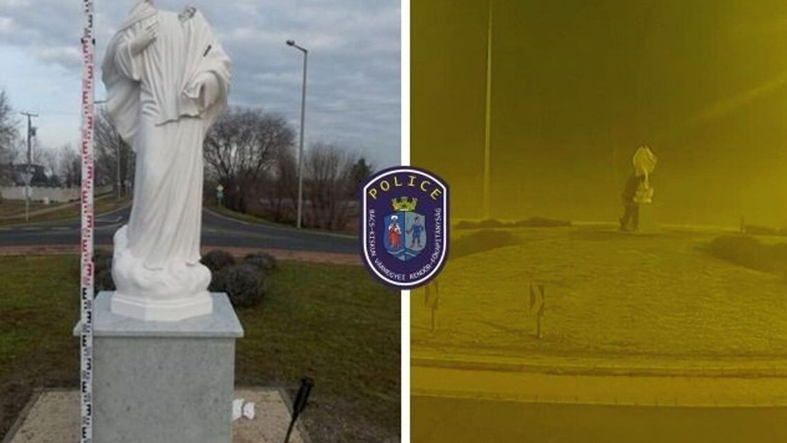 Ein Rumäne zerstörte die Statue Unserer Lieben Frau in Dunavec und wurde verhaftet