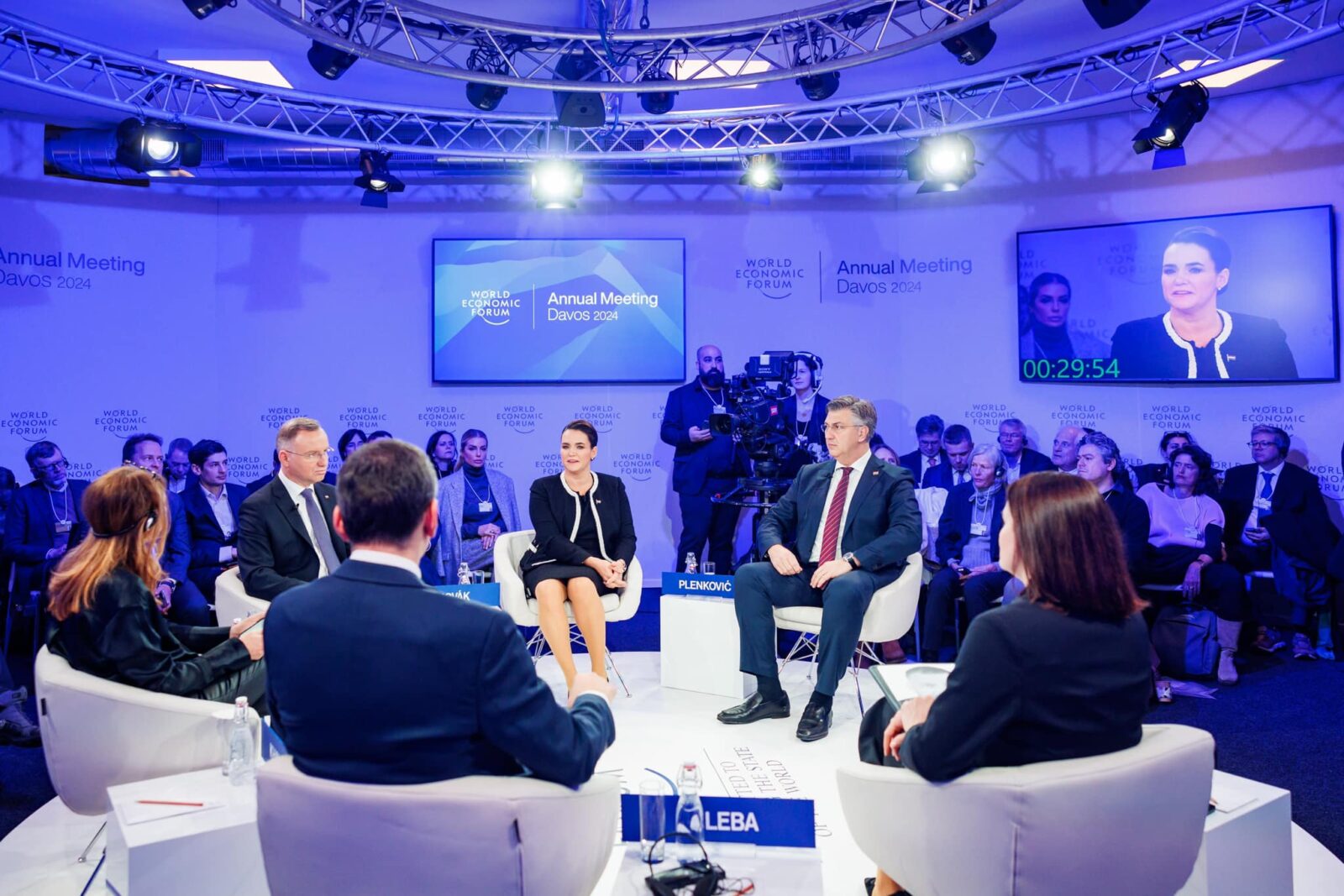 Novák Katalin WEF Davos