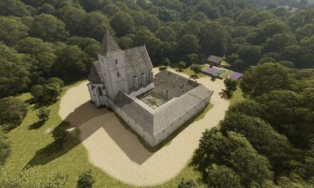 The forest of Friends hid the former church