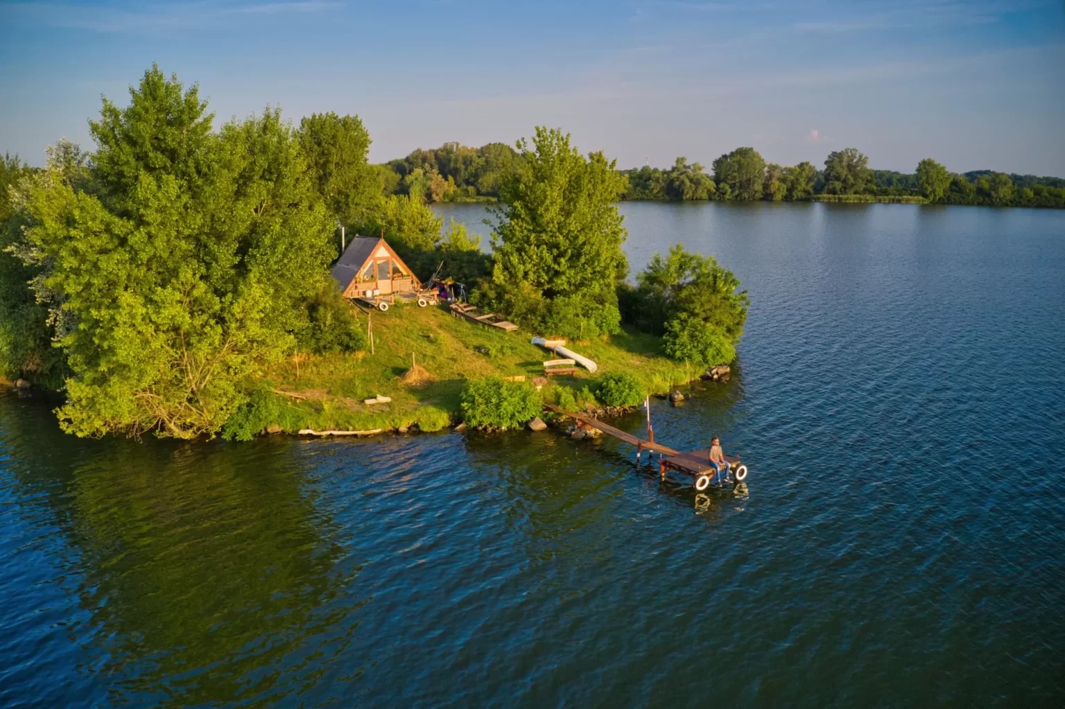 Jóreménység sziget Tisza-tó