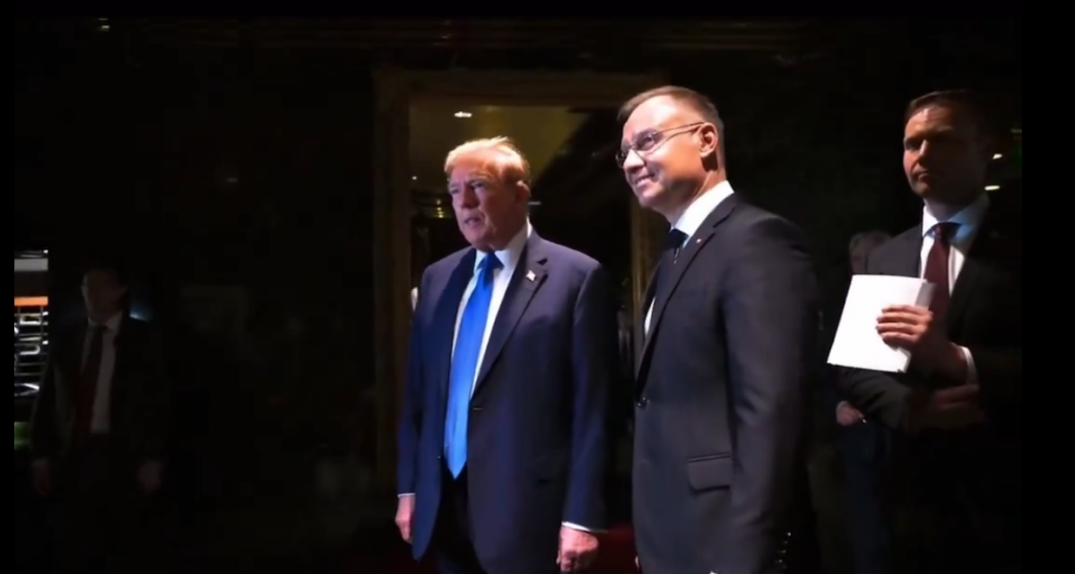 The Polish president was able to talk Trump into supporting military aid to the Ukrainians - WITH VIDEO