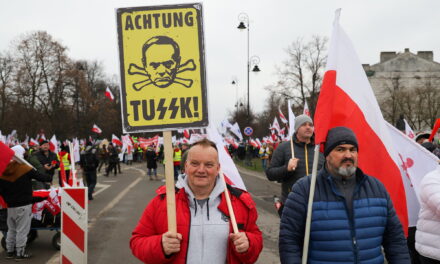 Polnische Bauern traten in einen Hungerstreik