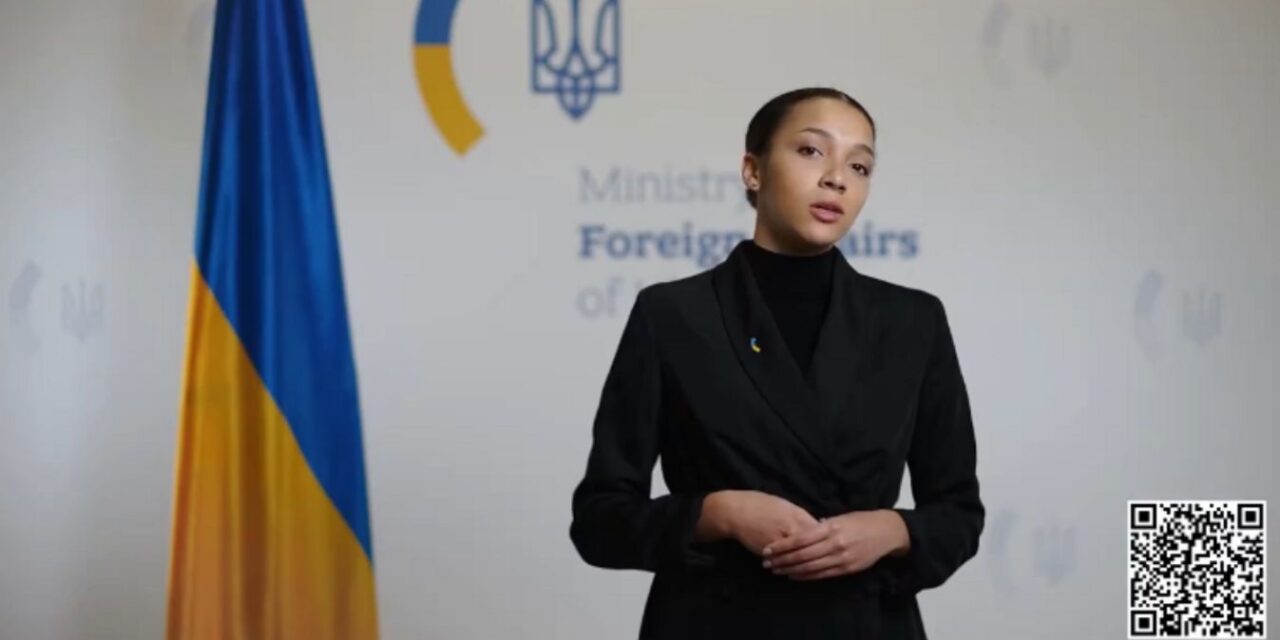 Így néz ki Ukrajna új külügyi szóvivője (videó)