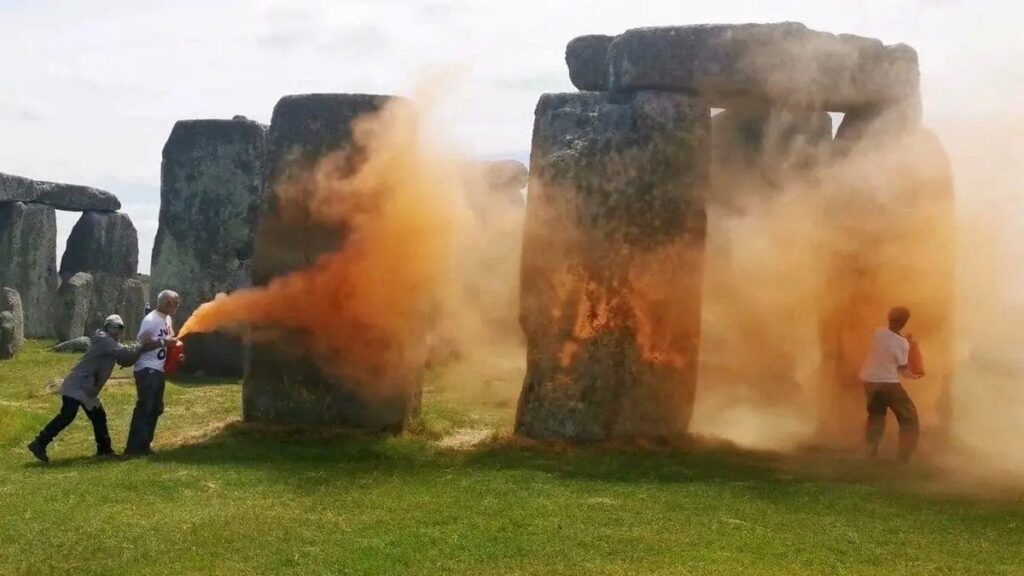 Stonehenge klímaaktivisták