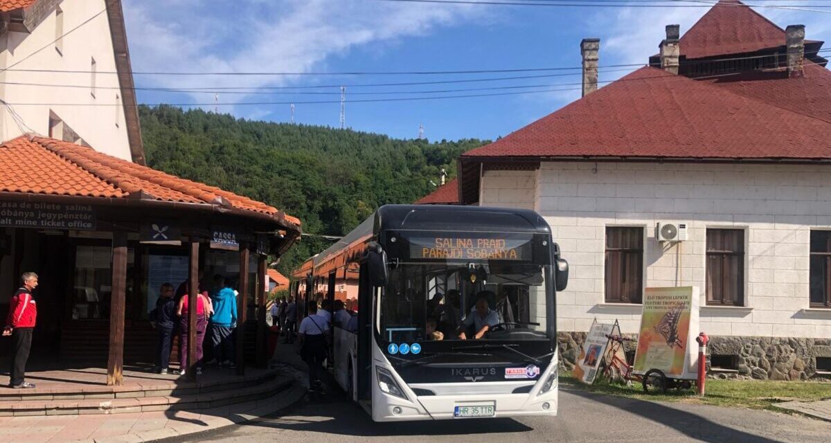 Das Salzbergwerk in Parajd wird grün