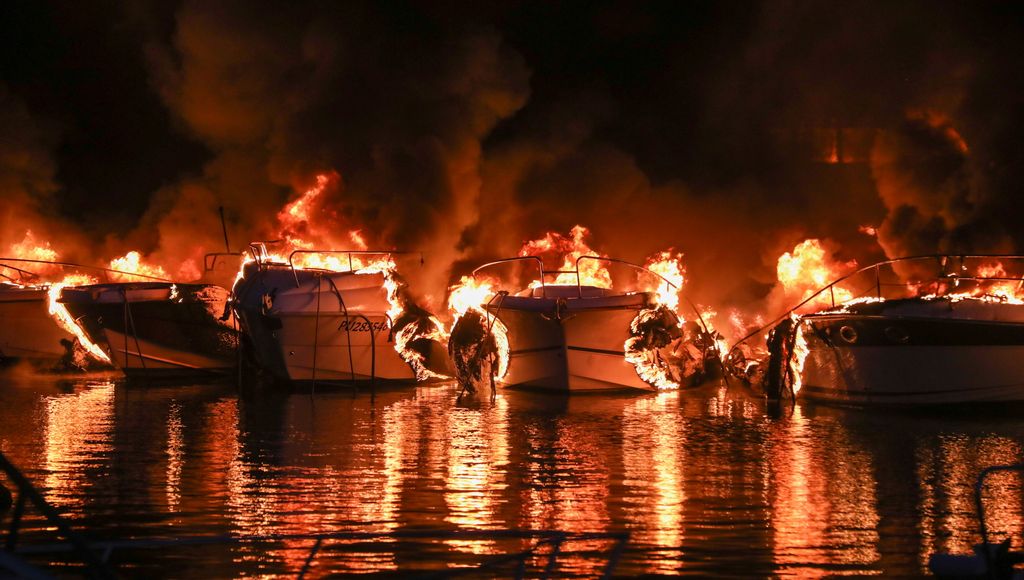 Ukrainians set fire to a Croatian port, causing two million euros in damage