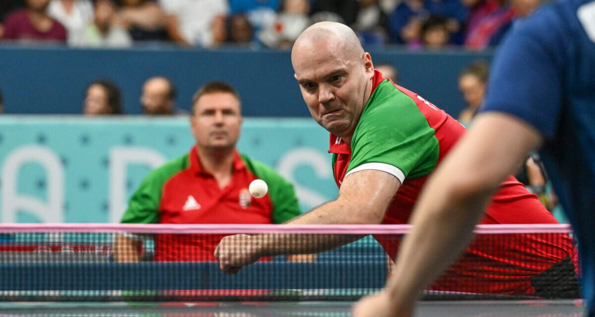 Péter Pálos bronze medalist in table tennis