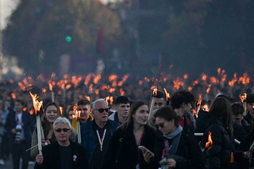 October 23 - Torchlight parade in Budapest