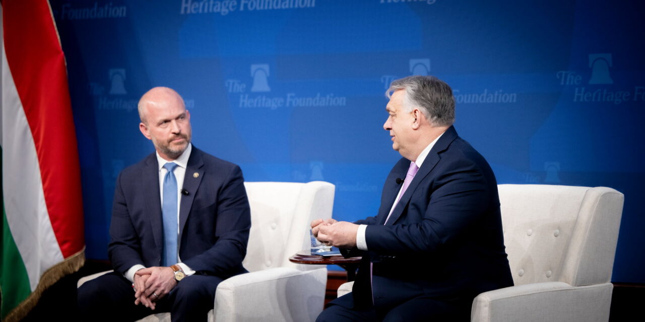 The president of the Heritage Foundation in Washington received a Hungarian state award