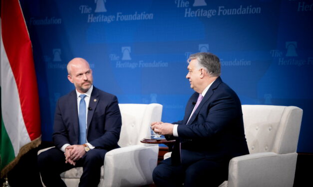 The president of the Heritage Foundation in Washington received a Hungarian state award