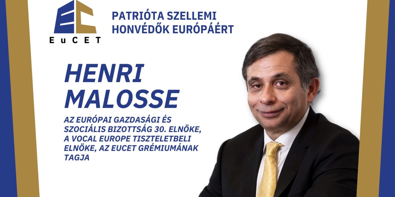 Henri Malosse az V. EuCET-en: Fedezzük fel ismét az európai szellemet! (videóval)