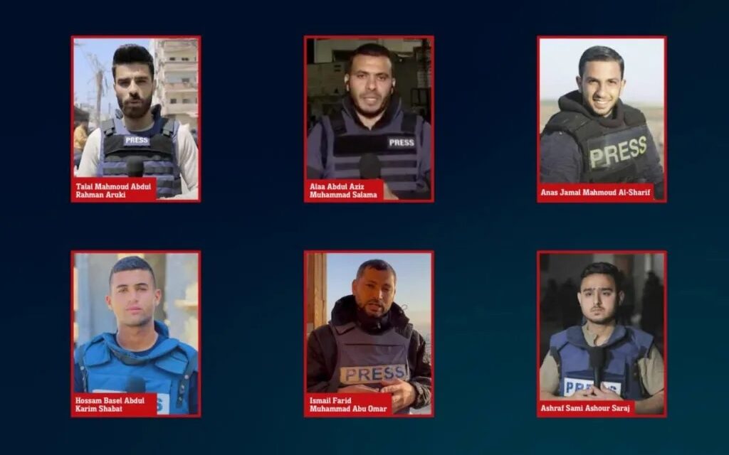 Six journalists were found to be second-in-command pushing the cart of Hamas