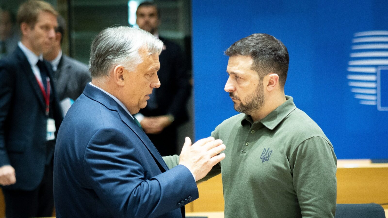 Orbán Viktor miniszterelnök és Volodimir Zelenszkij ukrán elnök
