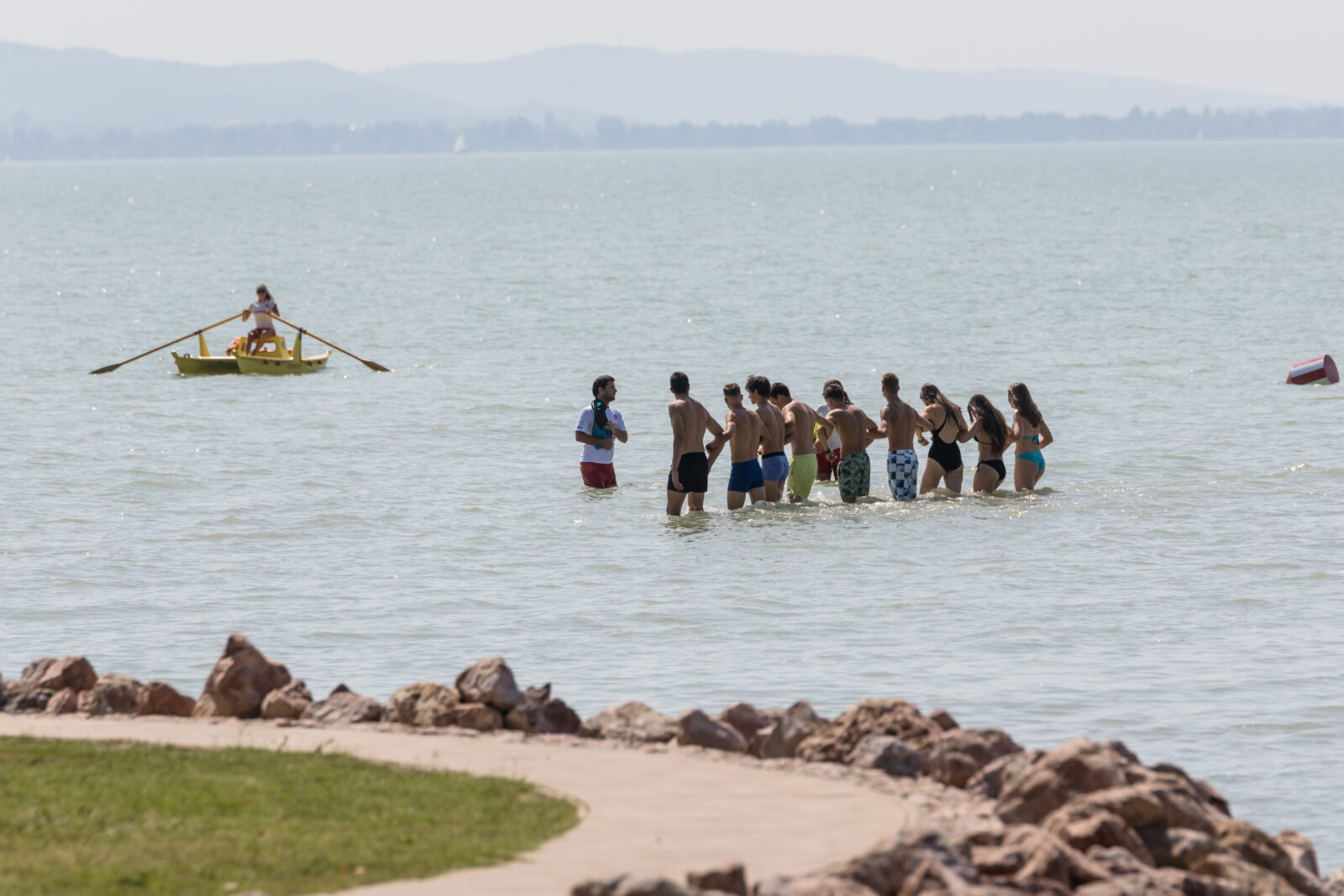 Zánka-vízimentő-gyakorlat