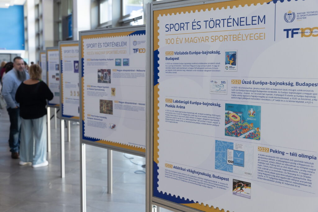 Bélyegeken a százéves TF és a magyar sport
