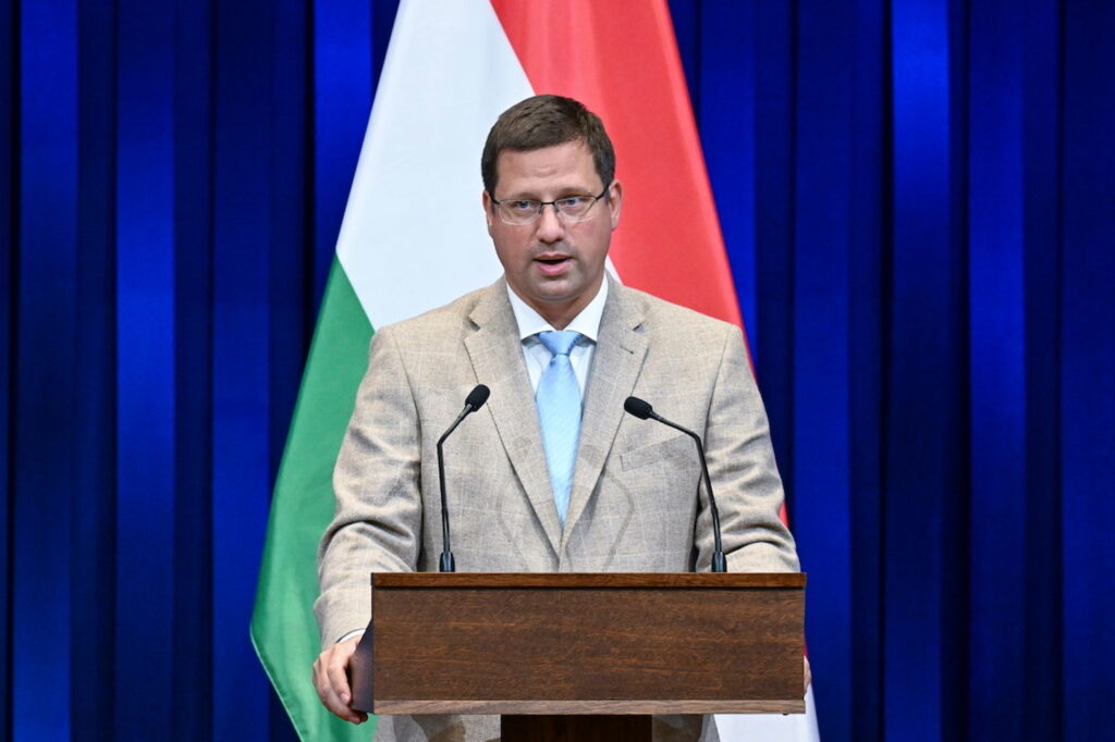 Gulyás Gergely kormányinfó