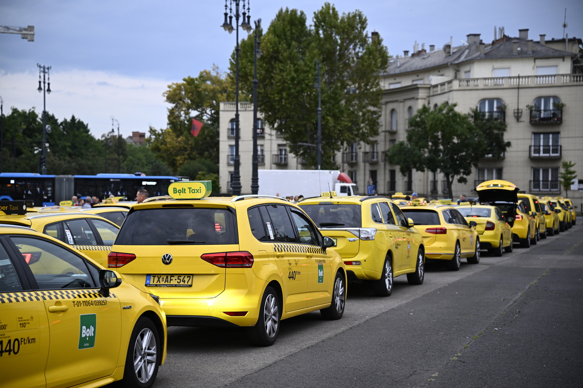 Taxis demonstráció tüntetés