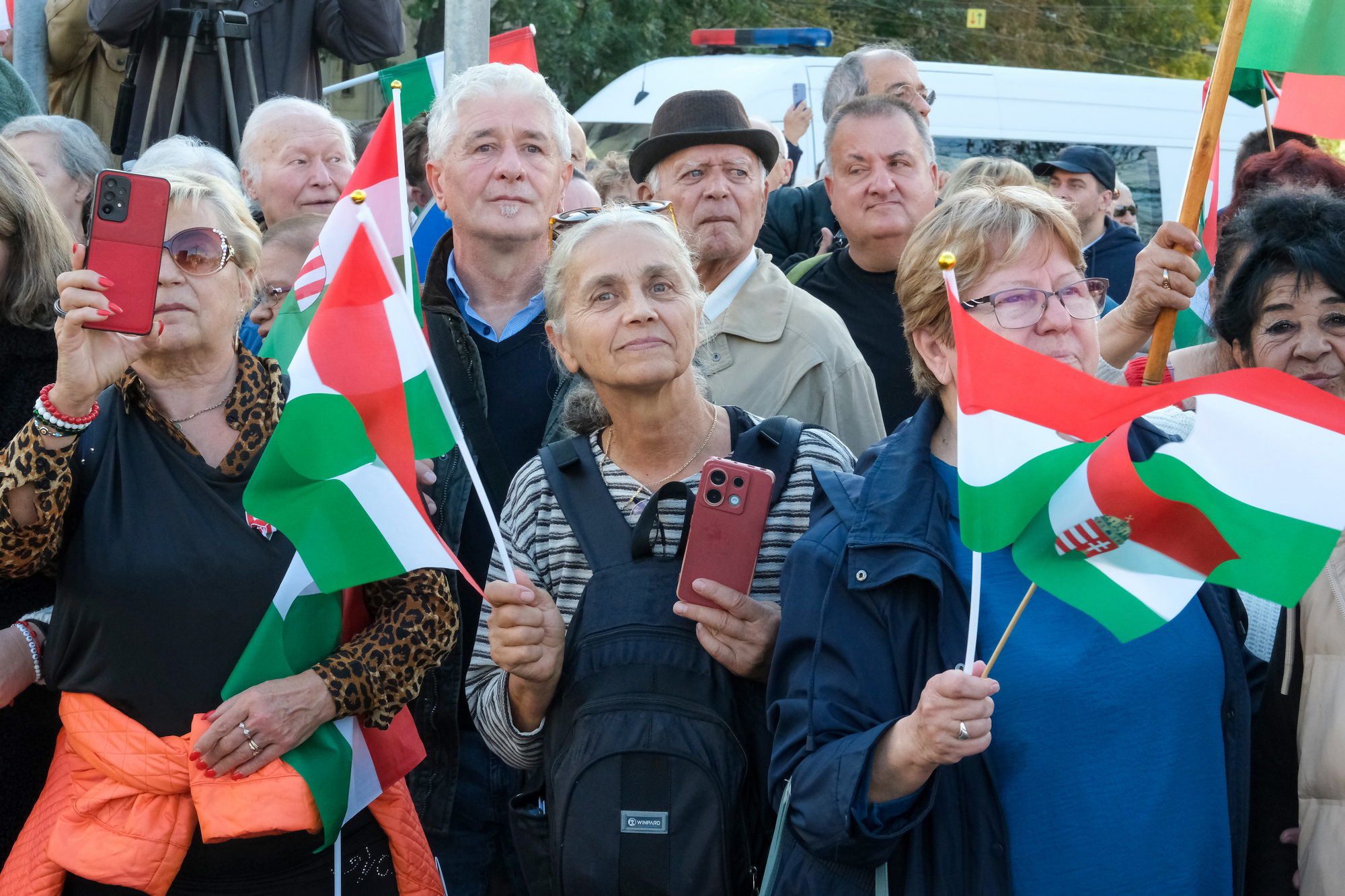 A békemenet résztvevői