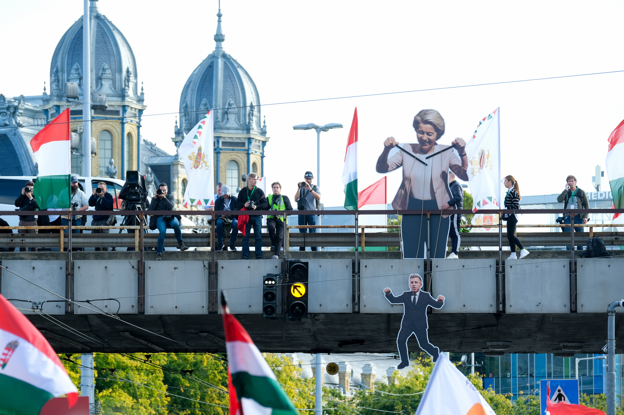 A békemenet résztvevői