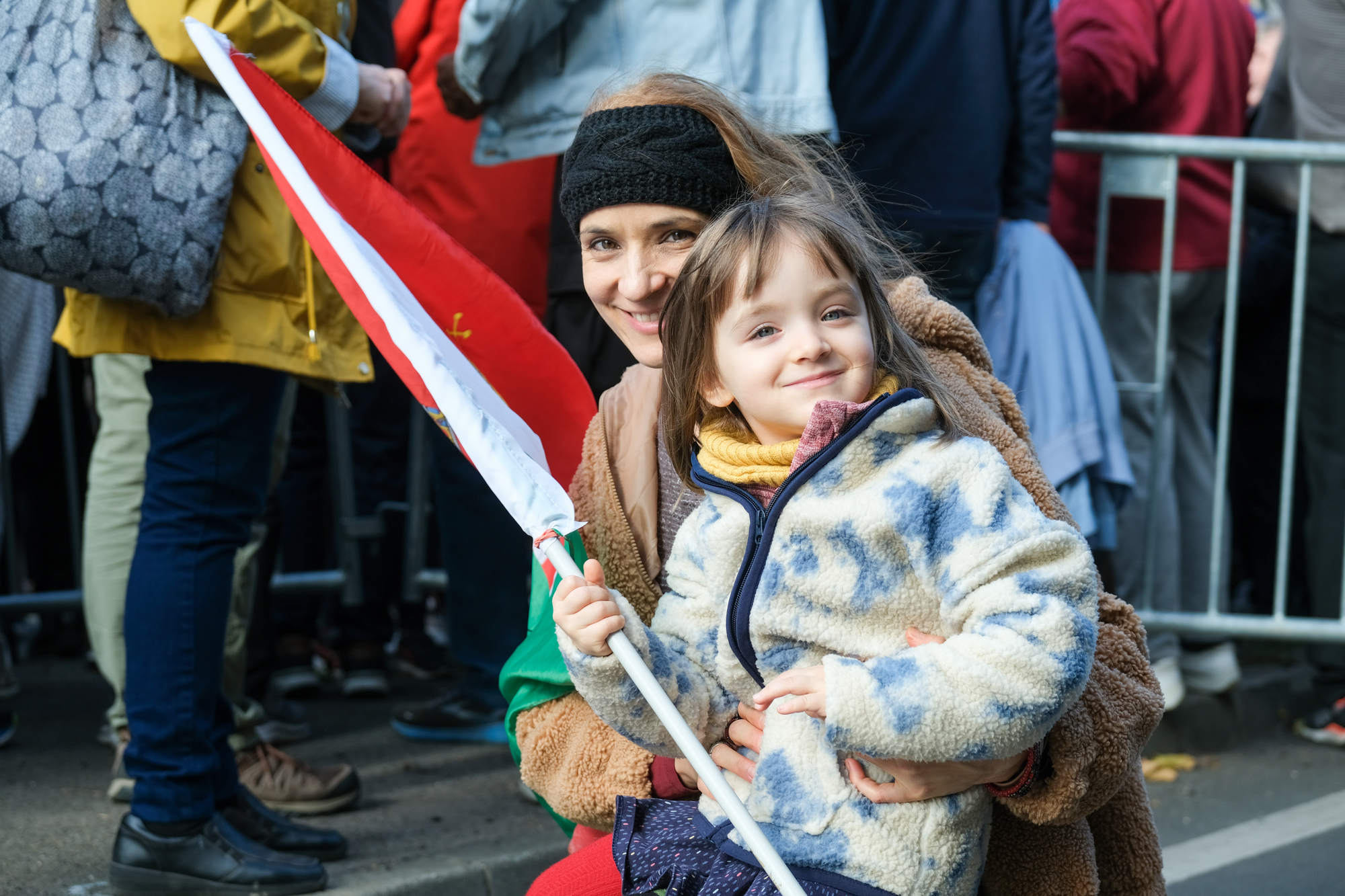 A békemenet résztvevői